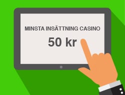 Minsta insättning 50 kr betting